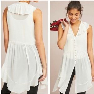 Akemi + Kin Sheer Devon Tunic Anthropologie Top